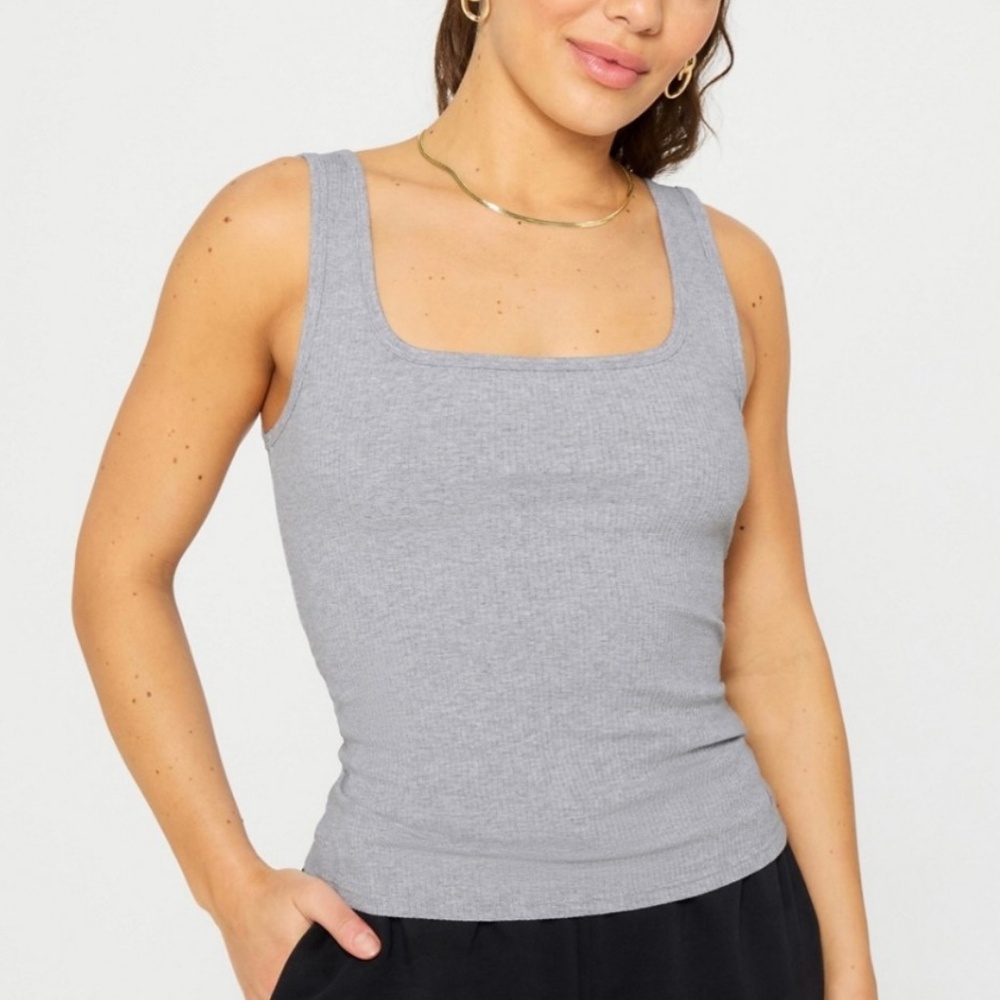 Fabletics Daily Rib Square Neck Tank